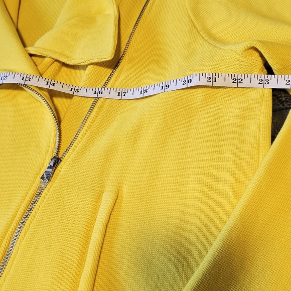 Lauren Ralph Lauren Moto-Style 100% Cotton Sweater Jacket - Size 2X - Picture 8 of 13